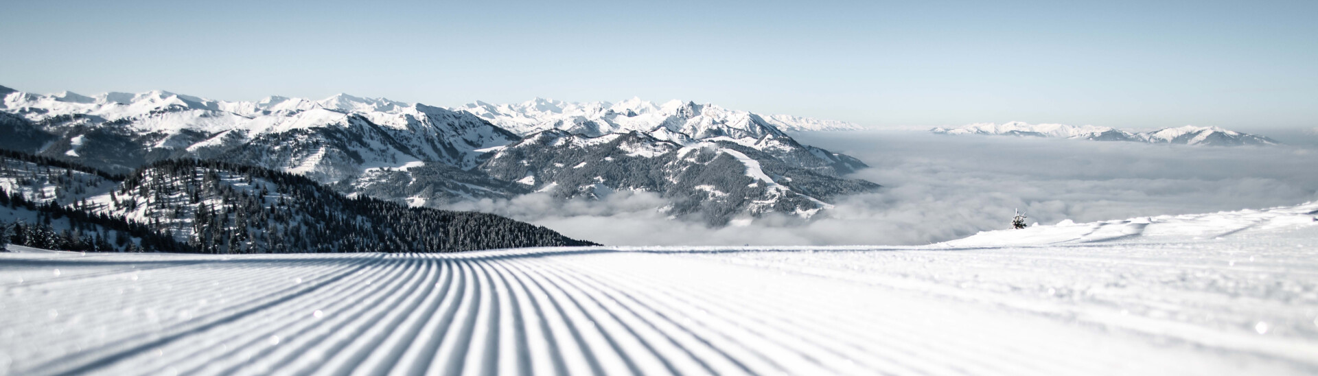 Winter Pistenpanorama Flachau